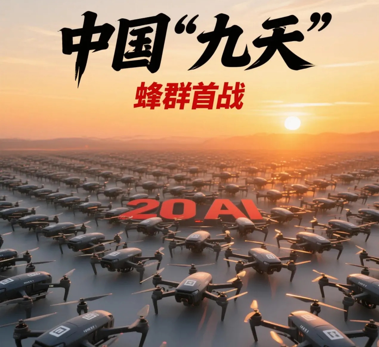 美军空射无人机“蜂群”战术演示...