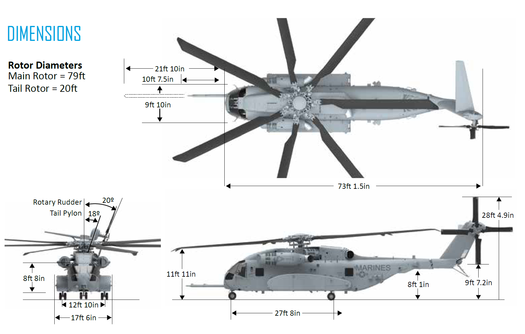 CH-53K重型运输直升机设计特点 美军最强直升机实力解析