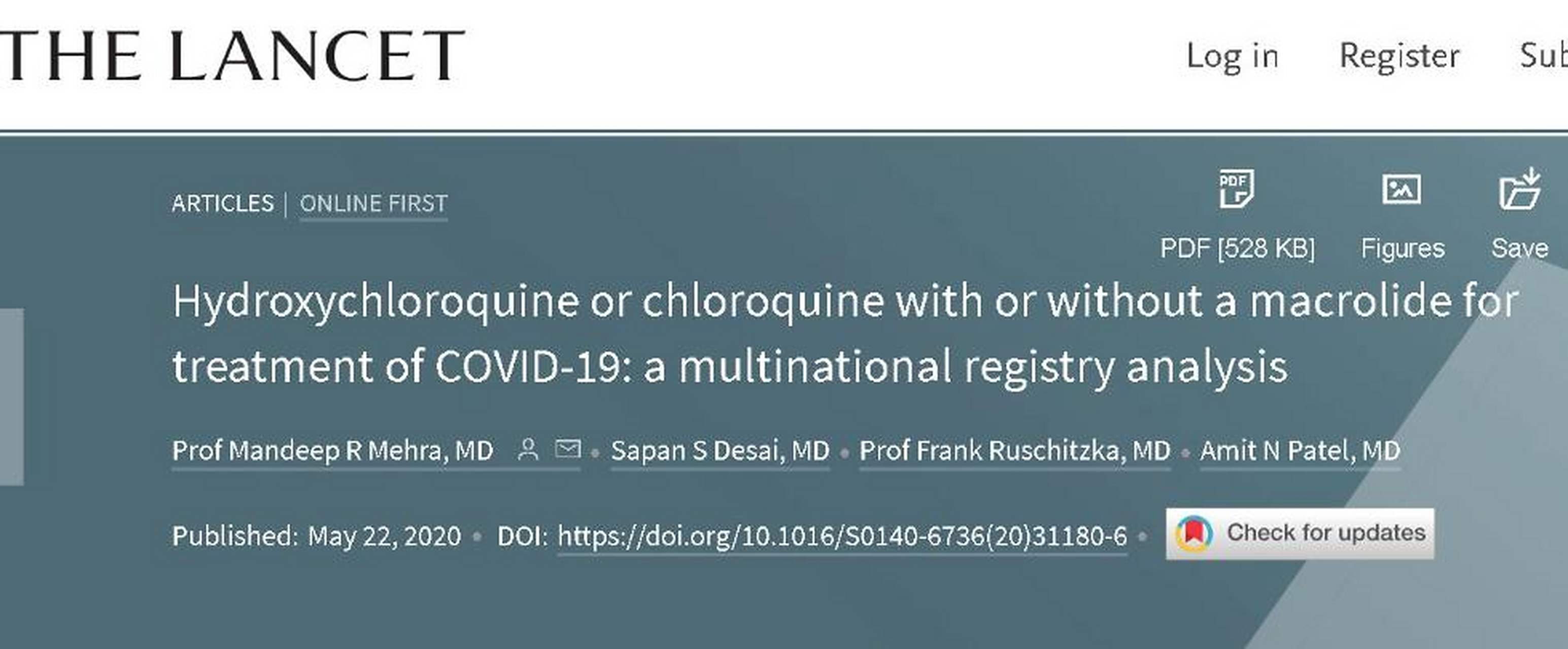 特朗普大力推荐羟氯喹，美国强推的“灵药”有用吗？...